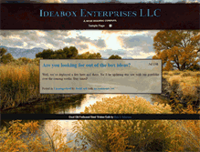Tablet Screenshot of ideaboxllc.com
